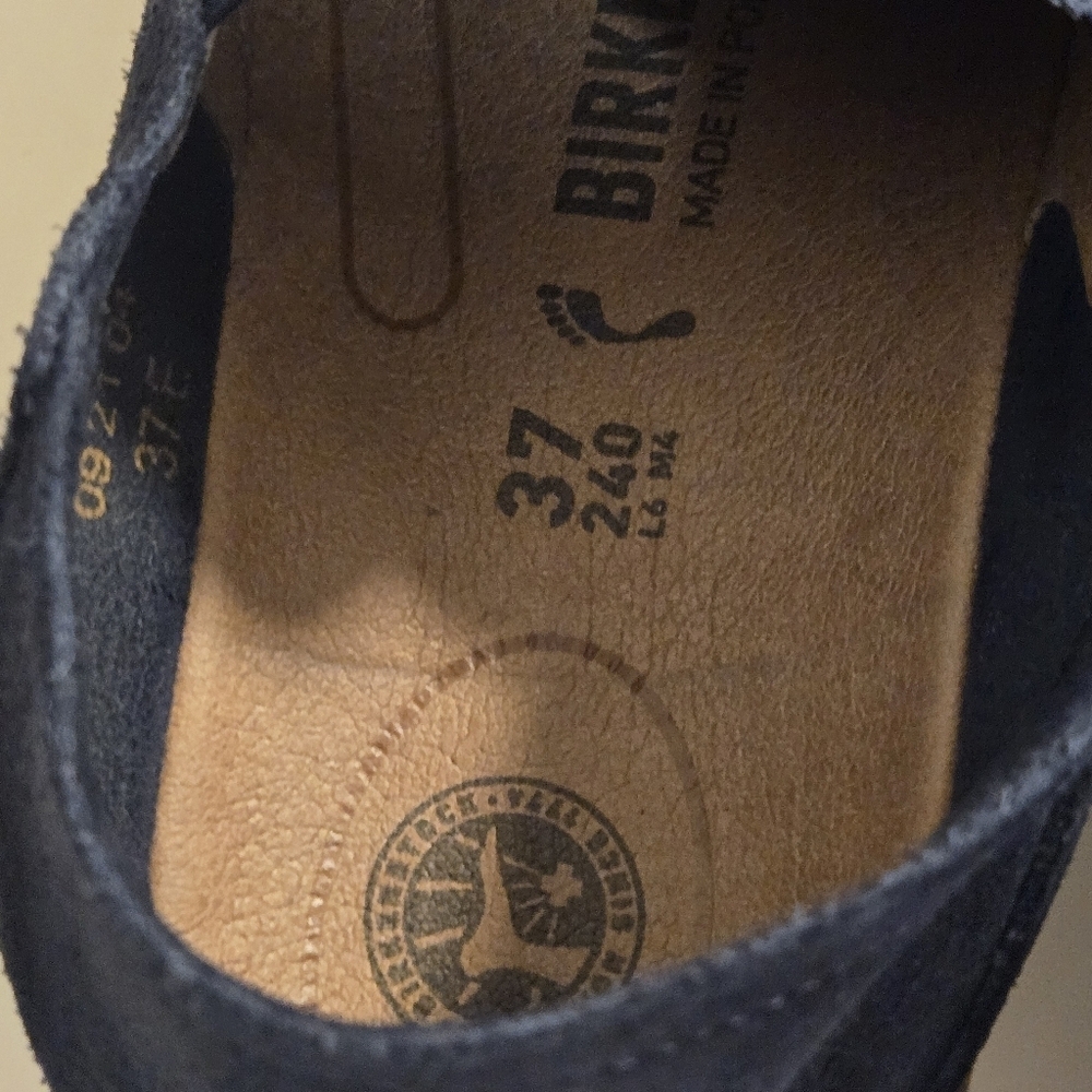 Birkenstock Callan Navy Suede Unisex Slip-On Loafer Size 37 - Picture 9 of 10